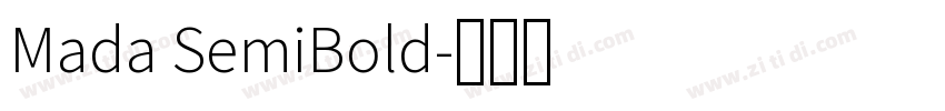 Mada SemiBold字体转换